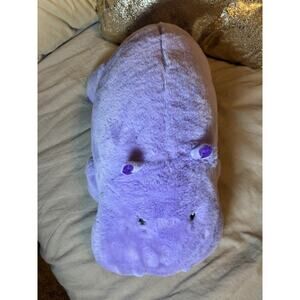 Giggle Scape Purple Hippo Hippopotamus Plush Stuffed Animal 14” Target Toy Soft